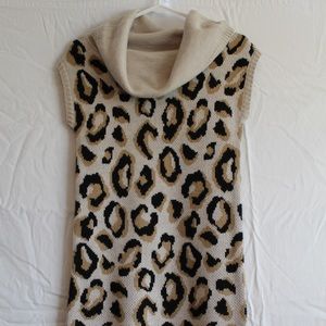 Cheetah Print Sweater Dress