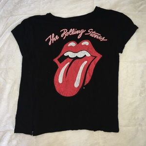 Rolling Stones t-shirt/crop top
