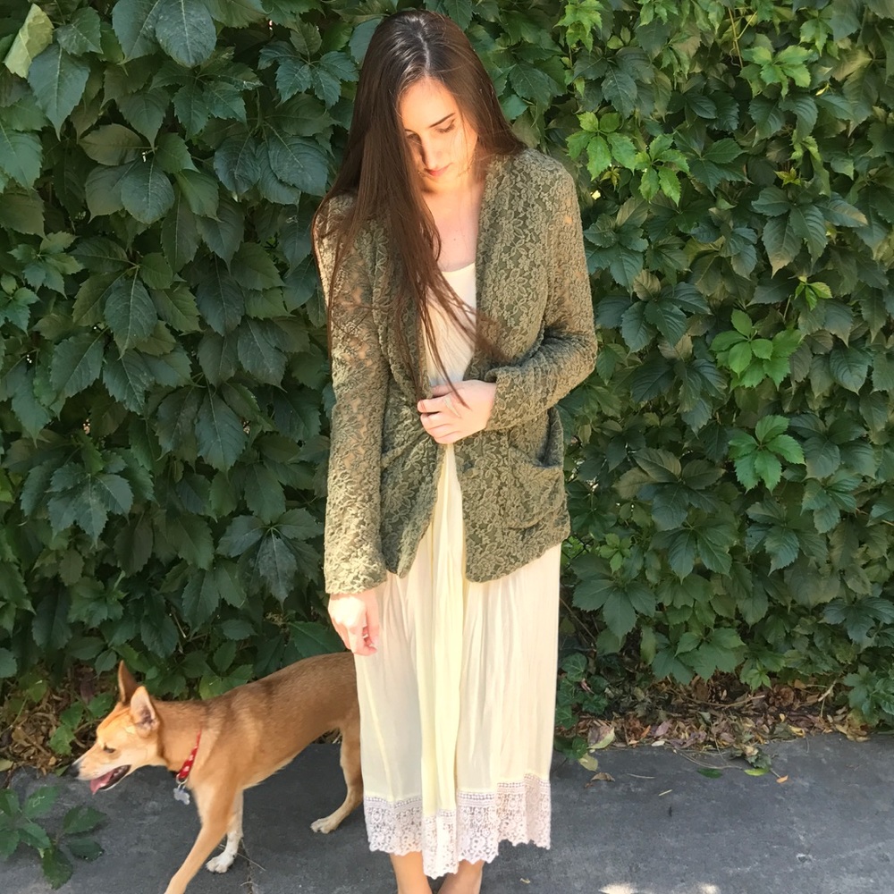 Free People lace blazer