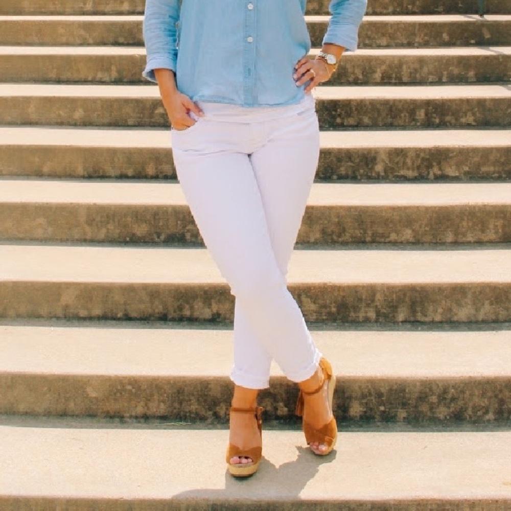 Aeropostale white crop ankle jeans skinny