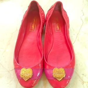 Coach HOT Pink Poppy Edition Ballet Flats