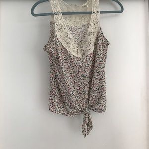 Floral/Lace Tank Top.