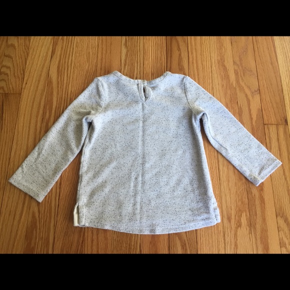 "Shy" heather gray sweatshirt (size 2T) - Picture 3 of 4