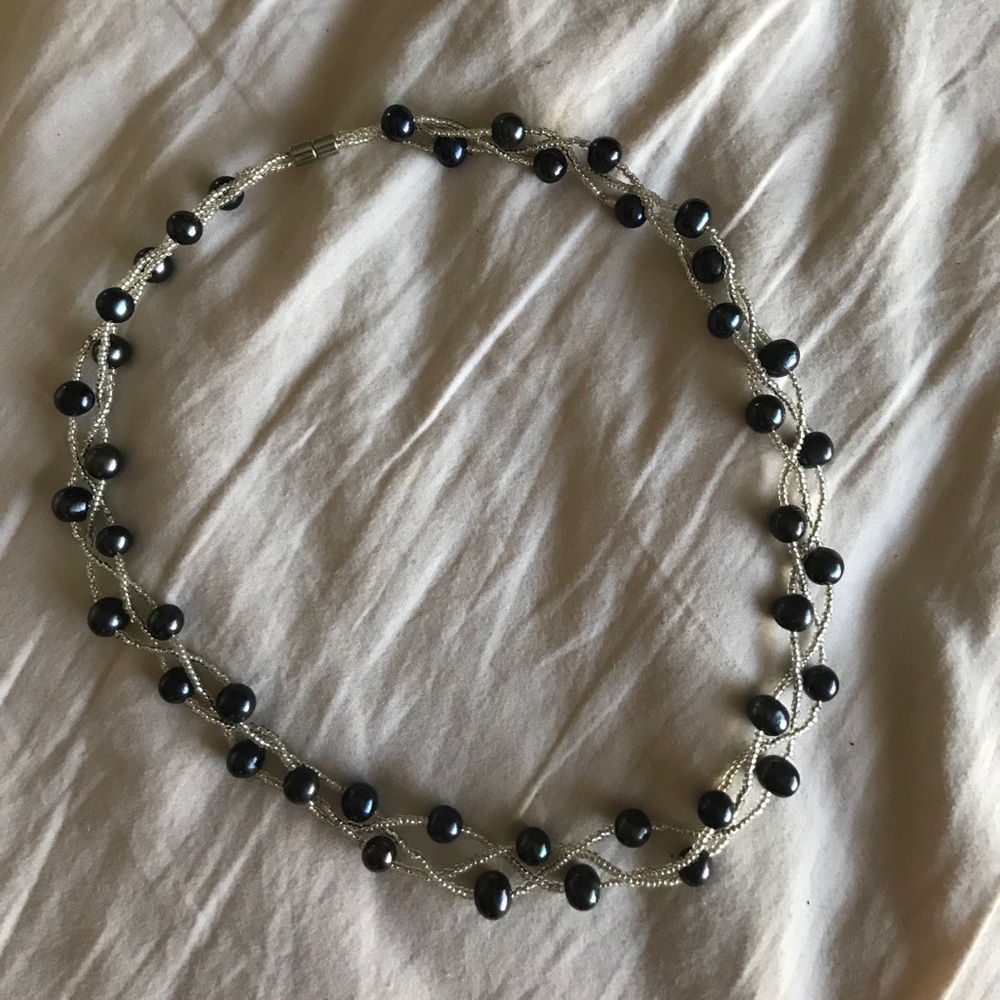 Bead braided necklace