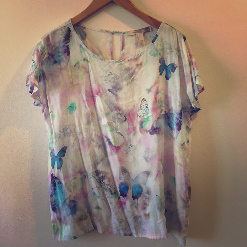 Trippy butterfly blouse
