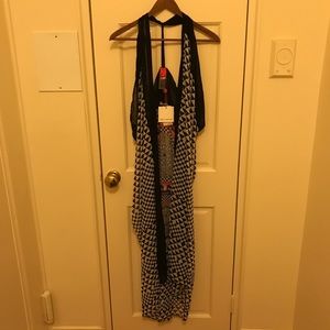 Red Carter checkered cover up. Size XS/S. NWT