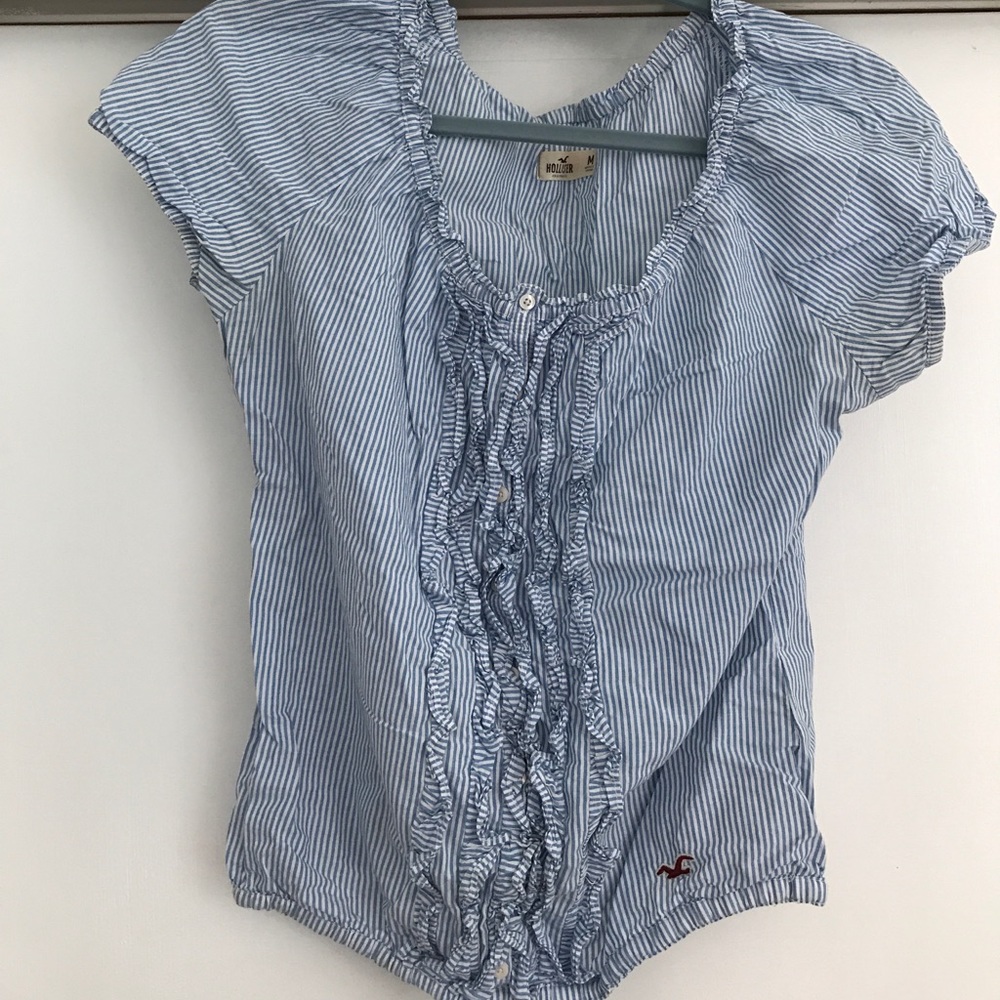Hollister striped shirt.