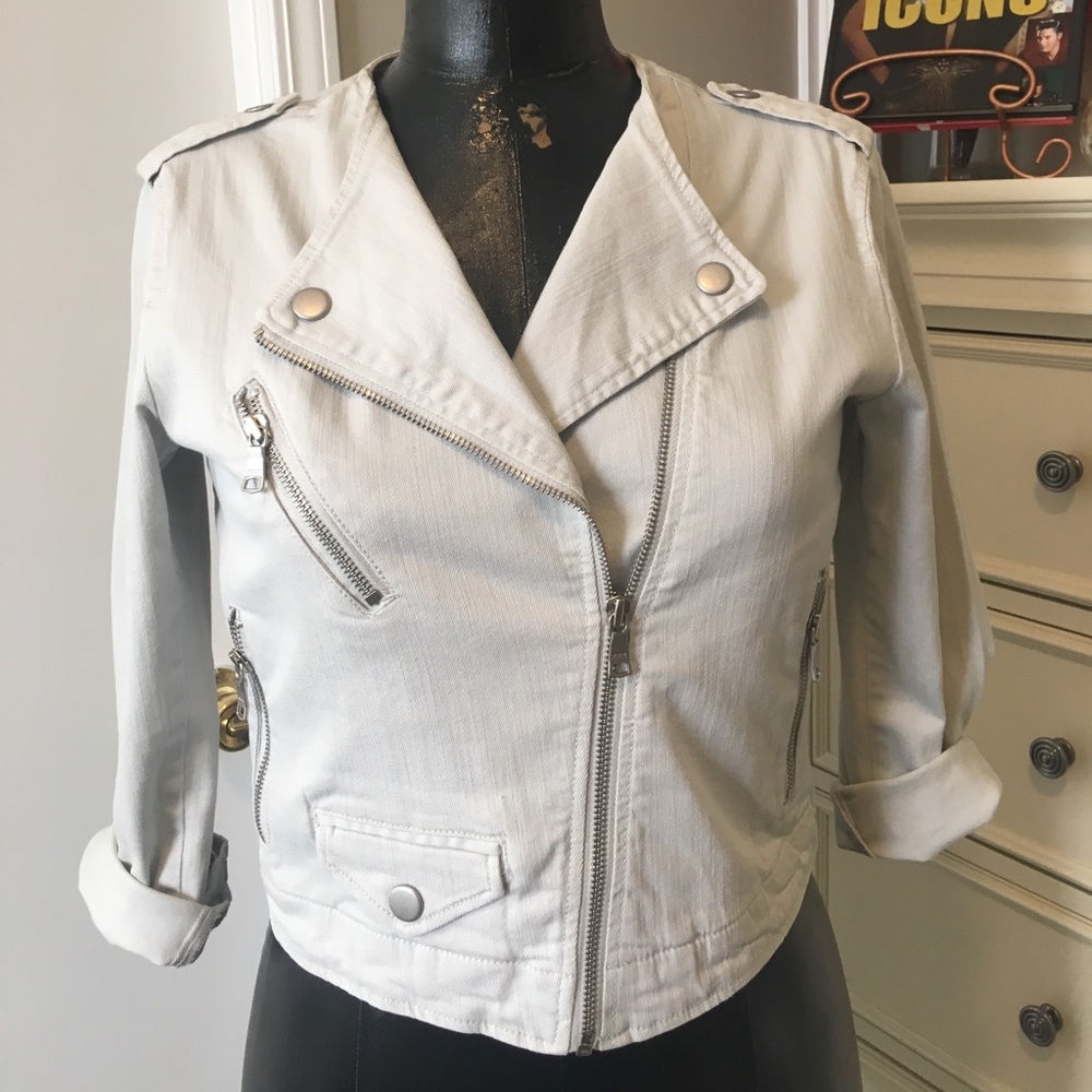 Banana republic denim moto jacket