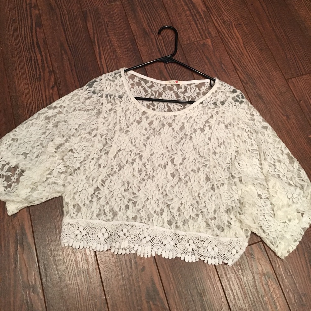 Lace crop top