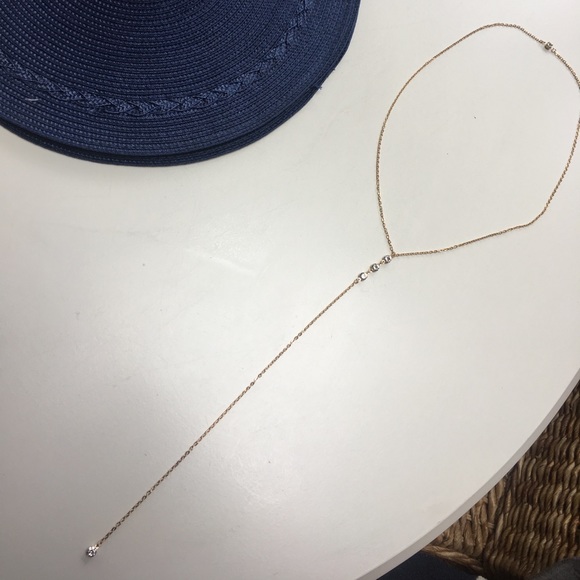 ☝️LAST ONE! Elegant back drop necklace gold dipped - Picture 5 of 5