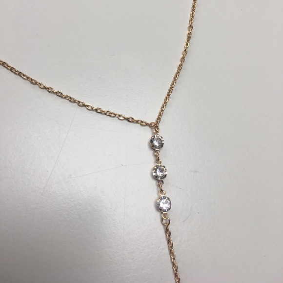 ☝️LAST ONE! Elegant back drop necklace gold dipped - Picture 2 of 5