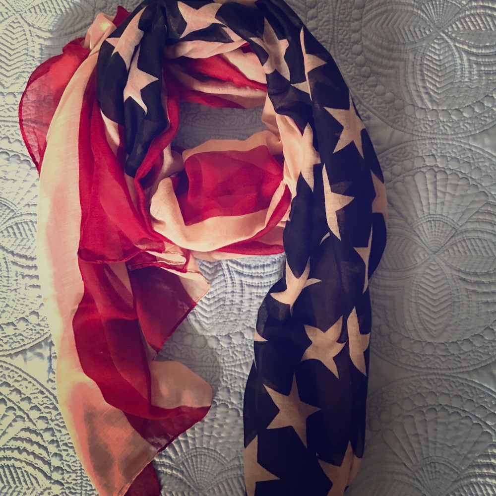 Boutique American Flag scarf