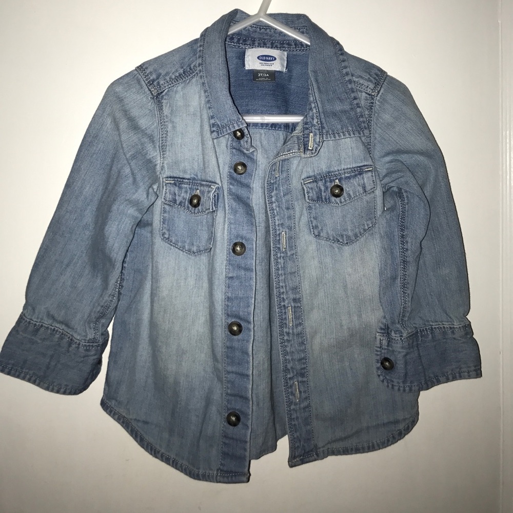 Denim button up