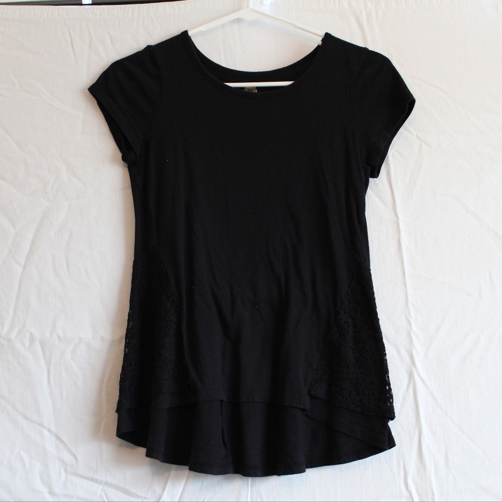 Black and Lace Tee