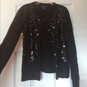 Gap kids dressy black cardigans with sequins