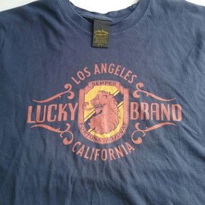 Lucky Brand mens blue t shirt size large
