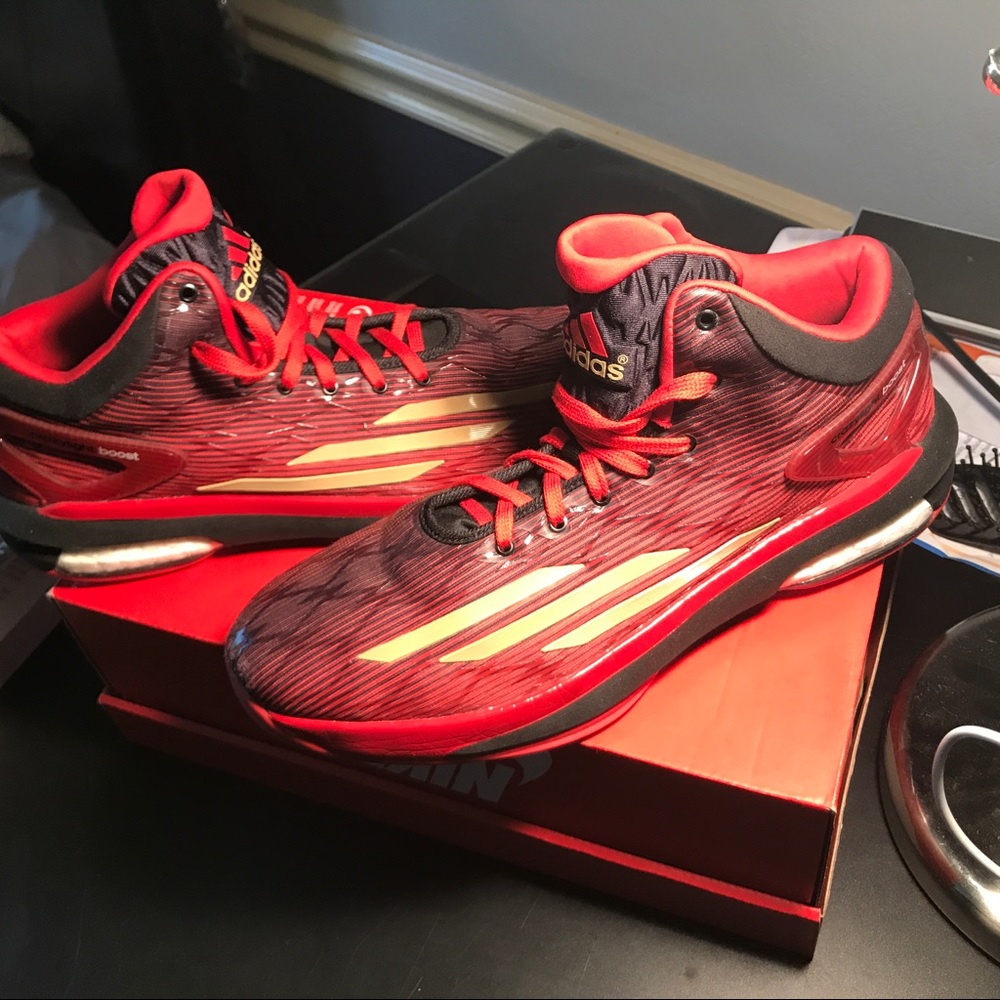 Men's Adidas Crazy Light Boost Red/Black/Green