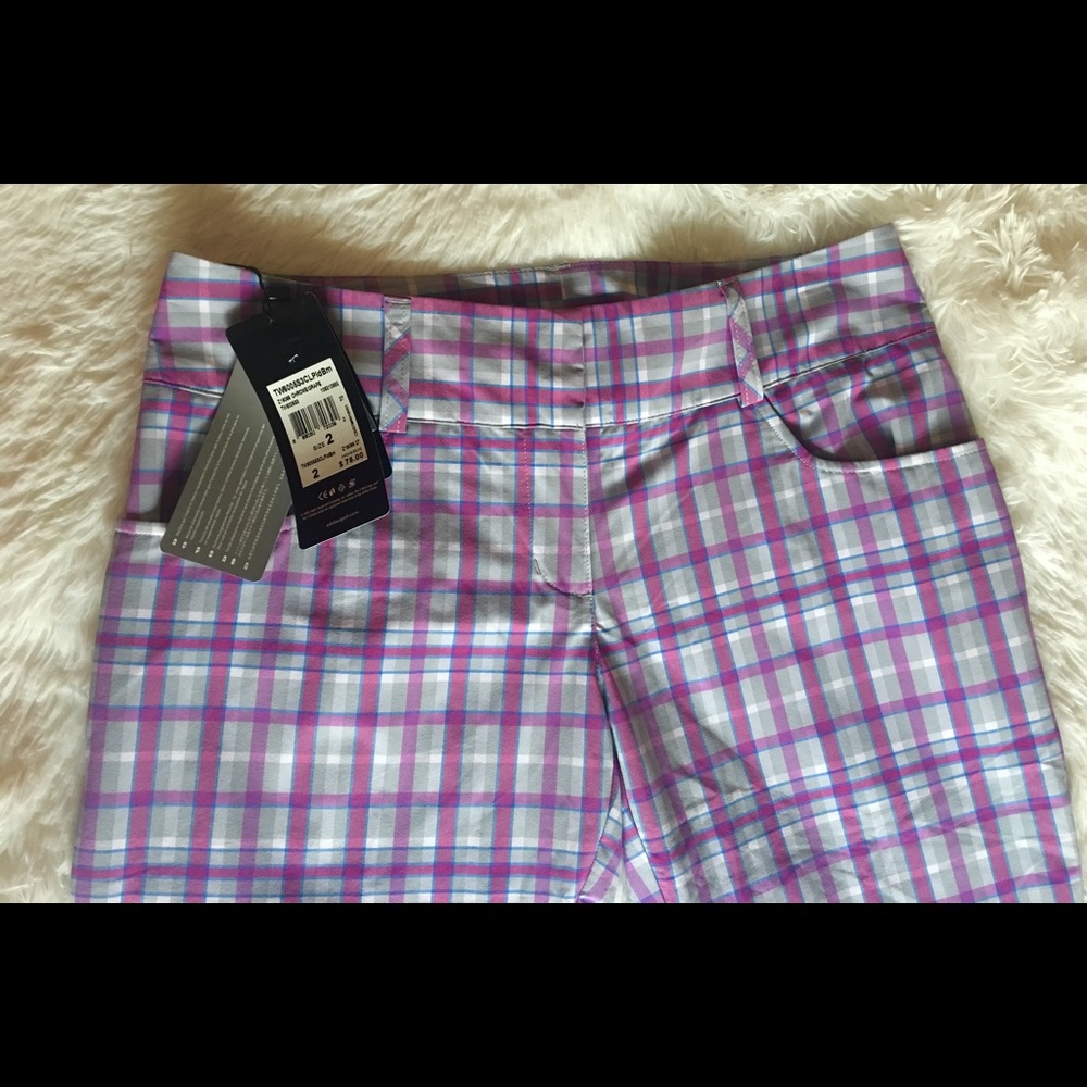 ❌SOLD❌ Adidas - ClimaLite Plaid Pants - Size 2 - Picture 4 of 7