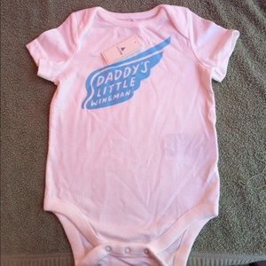 Baby Gap Onesie that says Daddy's Little Wing Man