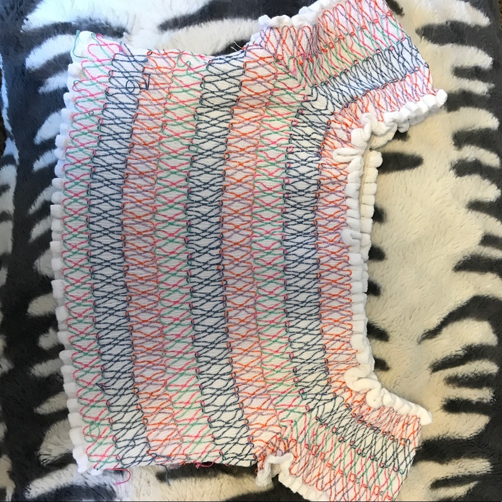 Off the shoulder fitted crop top