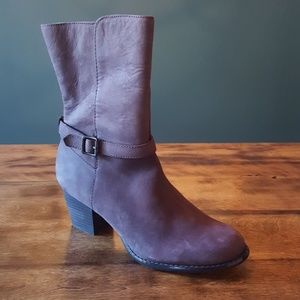 ❌Lands End Brown Leather Mid Calf Boots