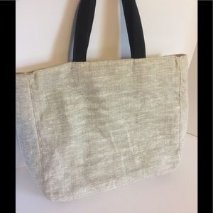 Beige linen bag