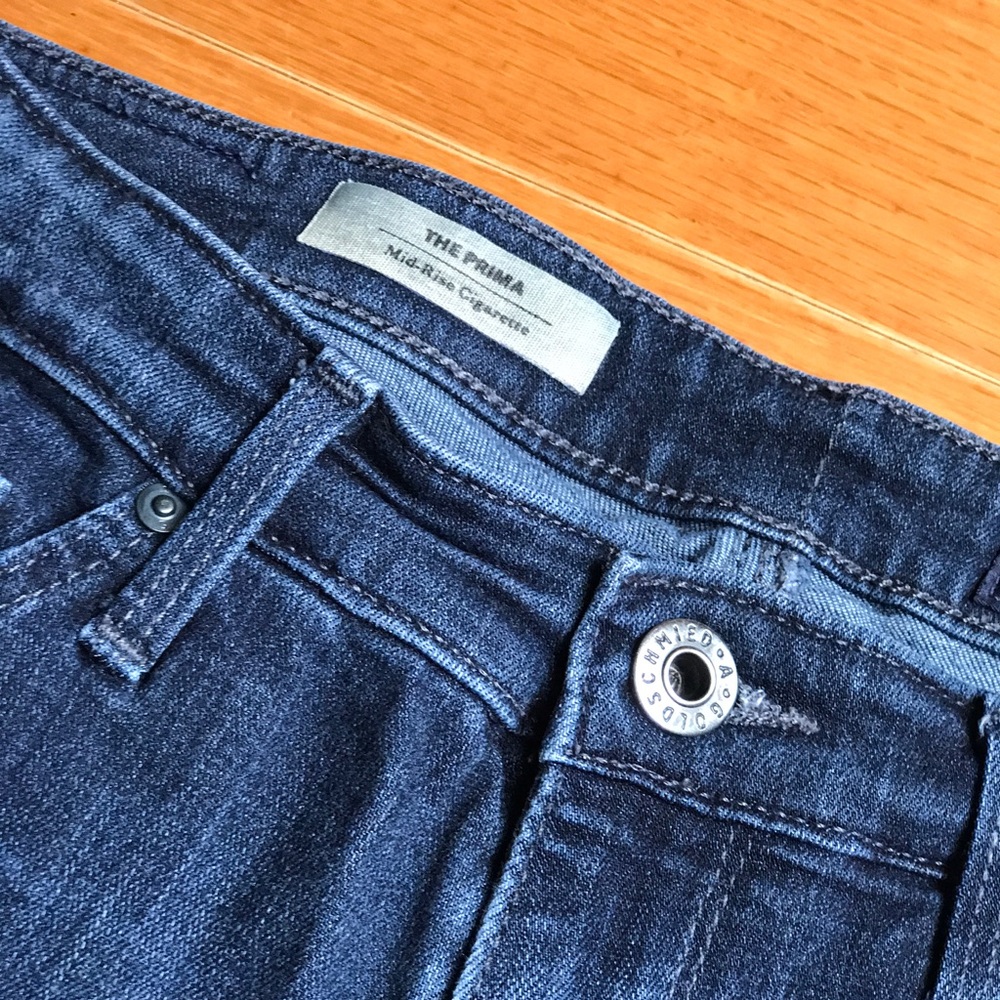 AG jeans, 26R, the prima, mid-rise cigarette