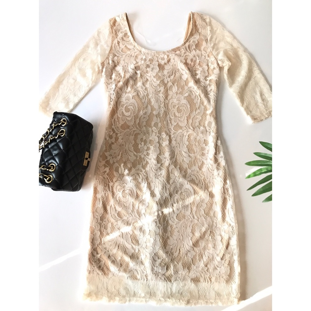 Lacey Night-Out Taupe Fashion Dress