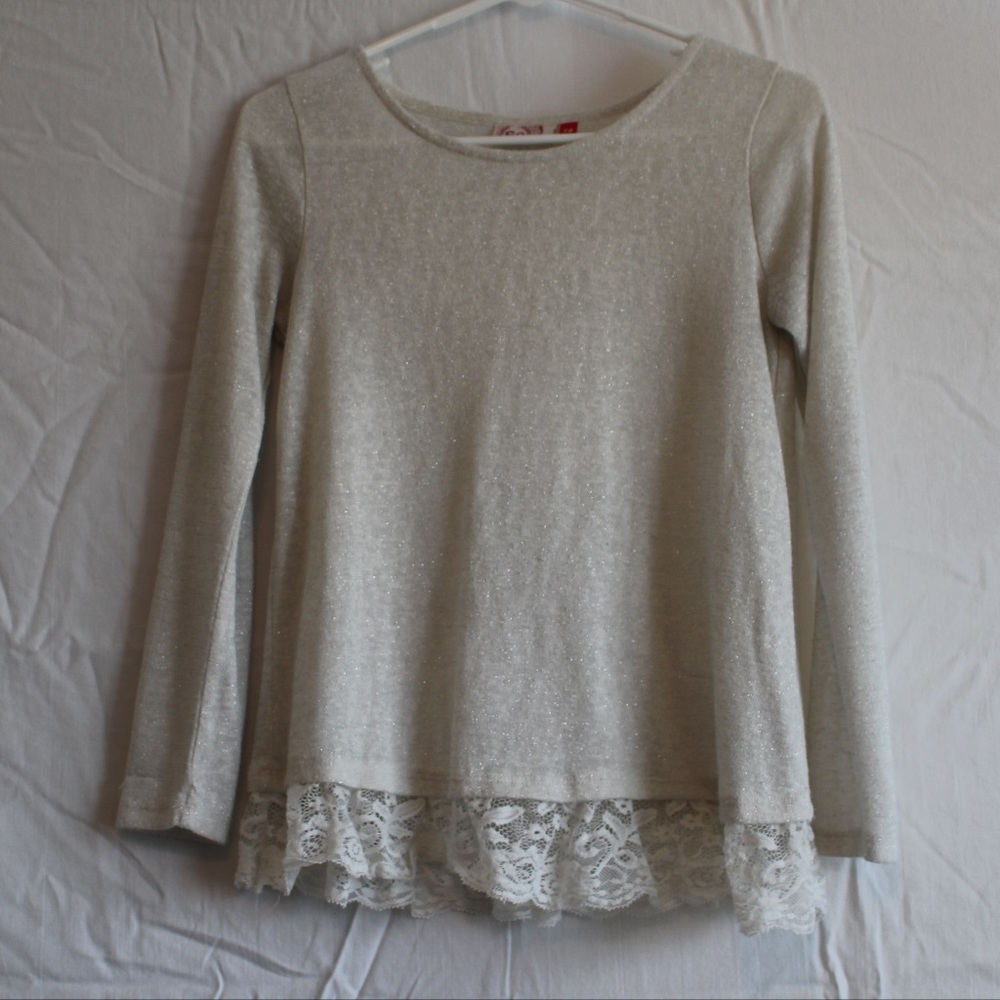 Cream and Lace Long Sleeve