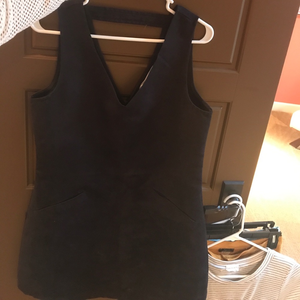 Black sued dress