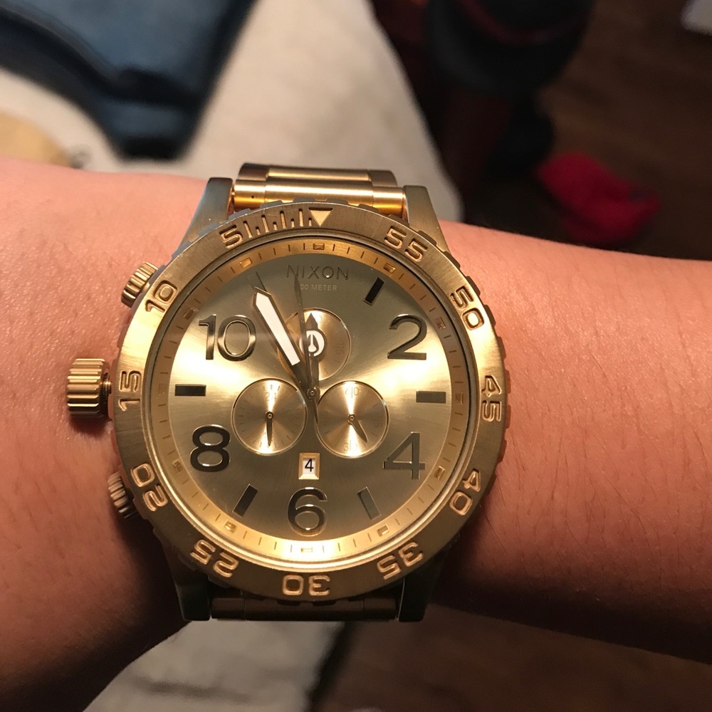 Gold Nixon Watch