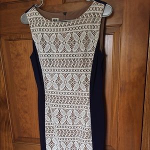midi embroidered blue dress