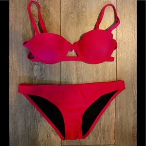 ASOS red bikini