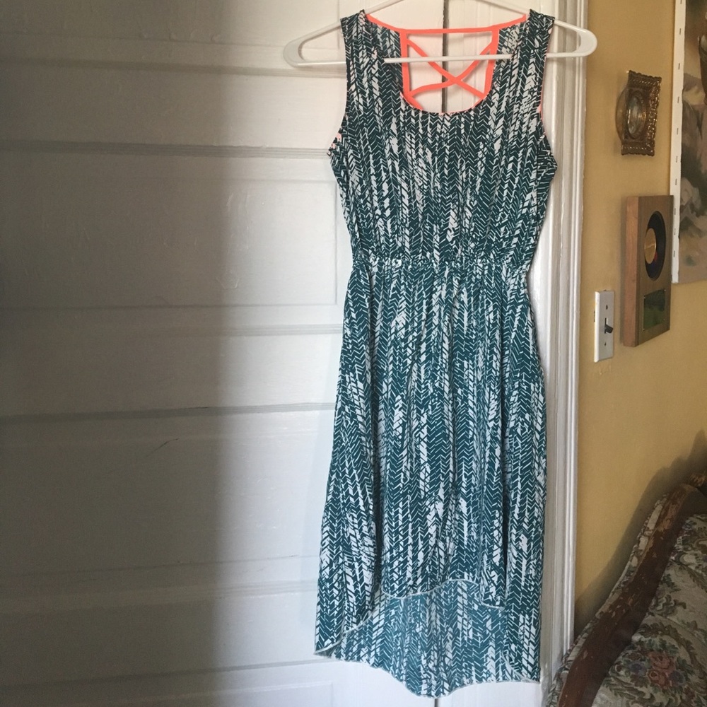 High Low Patterned Dress