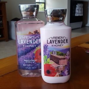 Bath and Body Works French Lavender Honey set