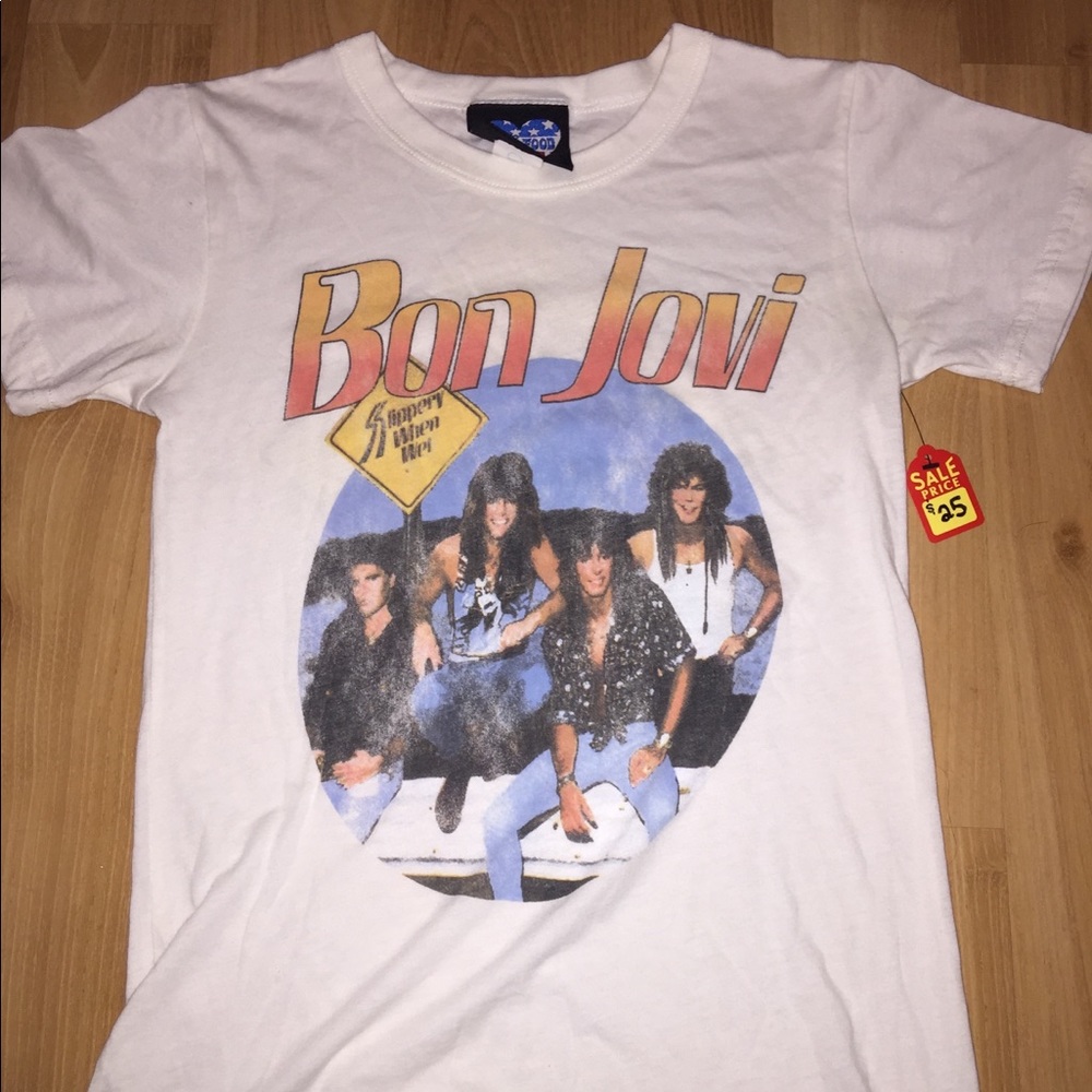Bon Jovi Slippery When Wet 86/87 World Tour Shirt