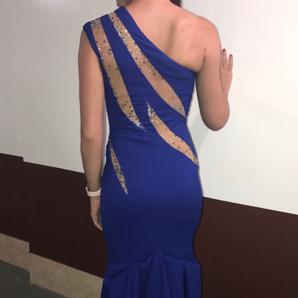 MacDuggal Royal Blue Pageant Gown