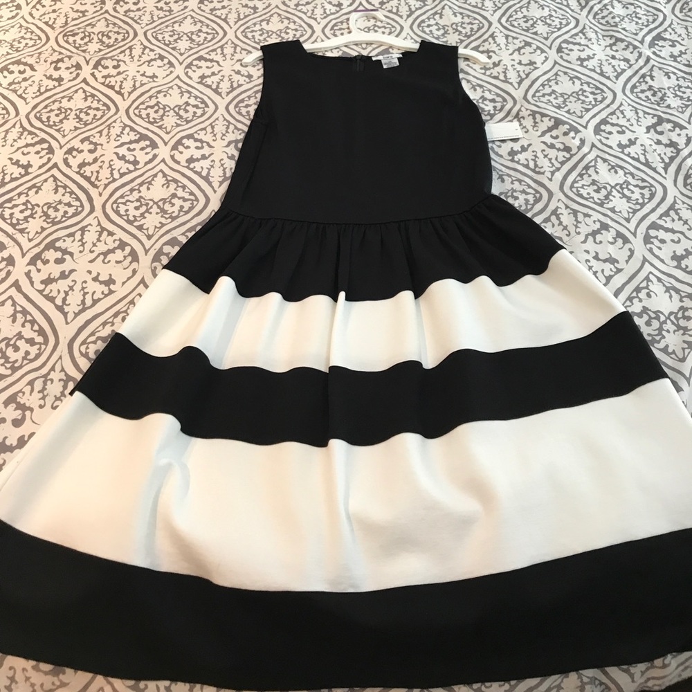 Bar III black and white dress