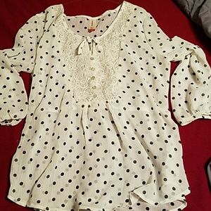 Polka dot blouse