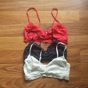 Bralettes (set of 3)