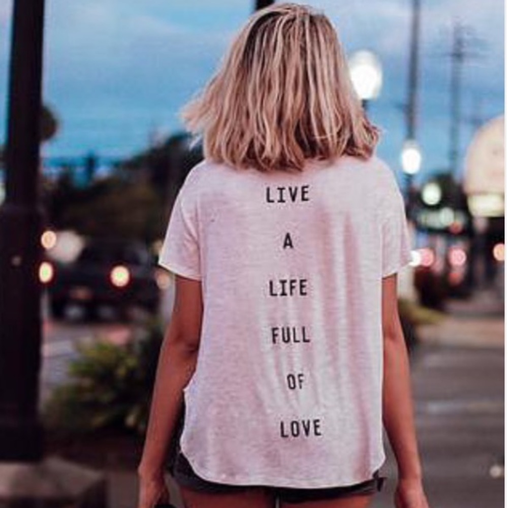 Live a Life Full of Love Pocket Tee
