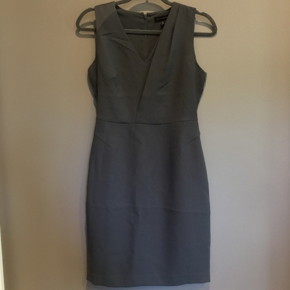 Banana Republic Grey Work Dress