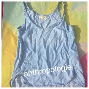 Cloth & stone chambray tank.  XS