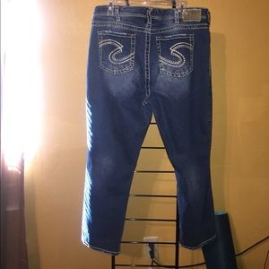 Woman's silver  jeans size 20