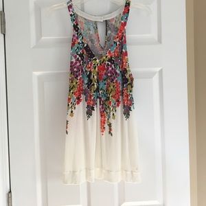 American Eagle floral V-neck sleeveless top - L