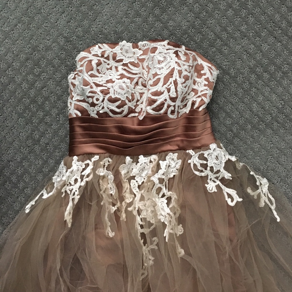 Strapless prom dress