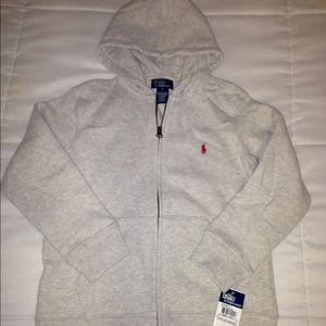 New Boys Ralph Lauren Polo Hoodie zip sweatshirt
