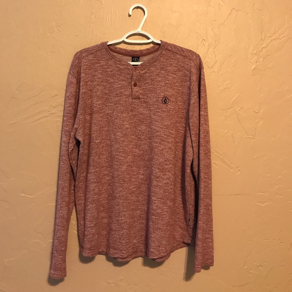 Diamond Supply Co. maroon/white pattern long sleev
