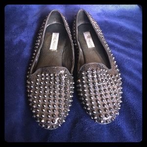 Steve Madden Studlly Spiked Loafers Sz 7