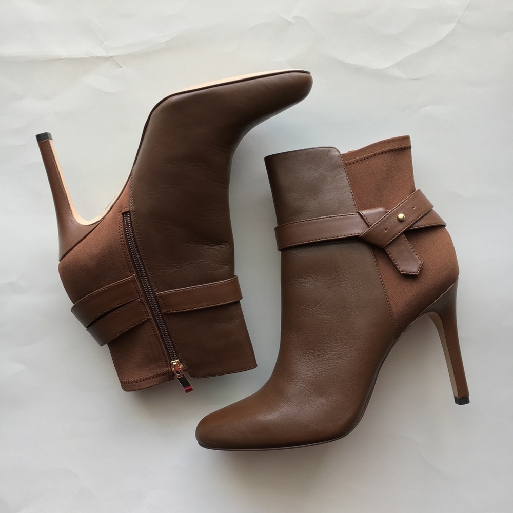 New with box Leather 50/50 stretch ankle boots - Picture 3 of 7